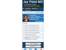 Tablet Screenshot of jaypatelortho.com